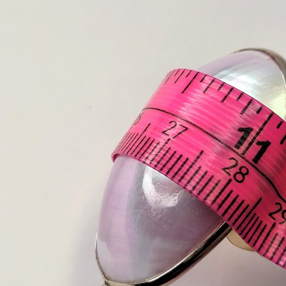 Large Abalone Mother of Pearl Pendant Oval Pearl Pendant - Picture 8 of 10